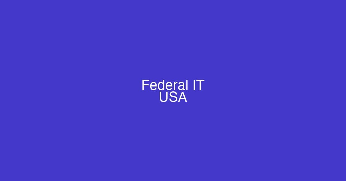 Federal government IT infrastructure modernization with secure cloud computing systems