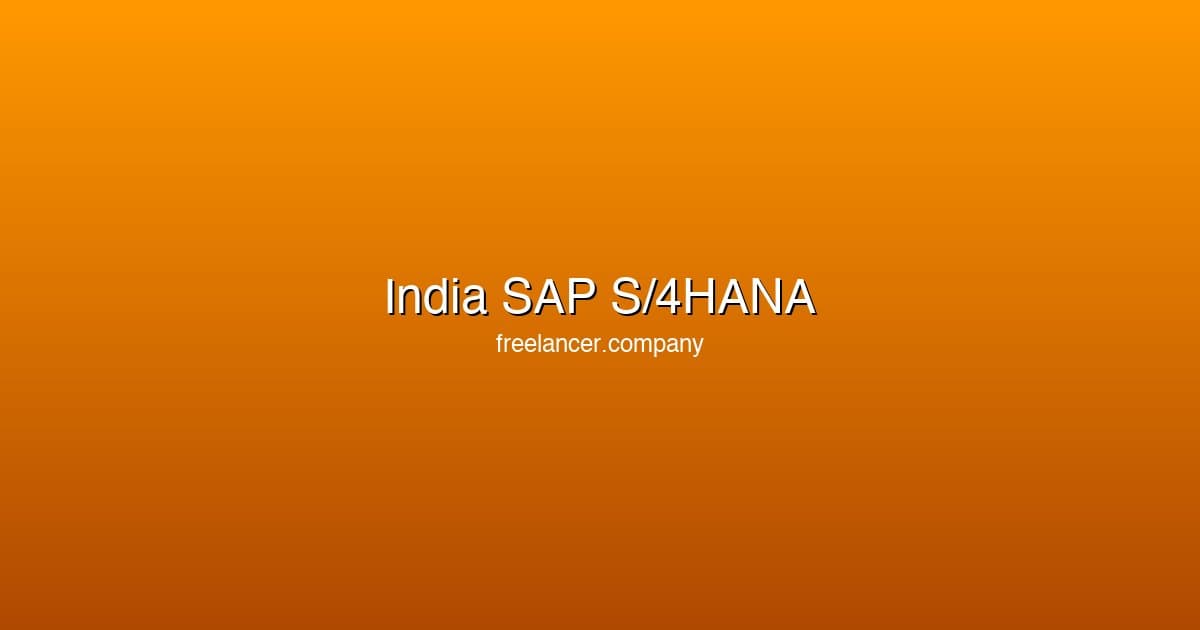SAP S/4HANA enterprise dashboard showing migration progress for Indian enterprises