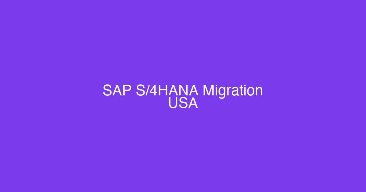 Enterprise SAP S/4HANA implementation team working on migration project in US corporate office